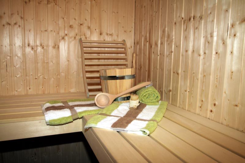 Sauna vom Wellness Huus