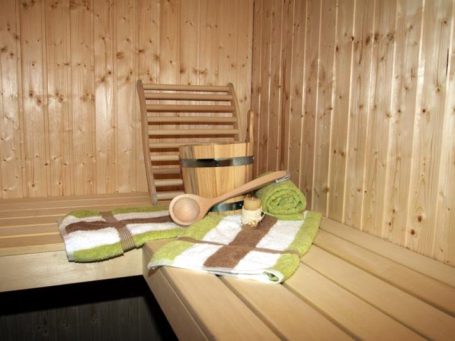 hauseigene Sauna